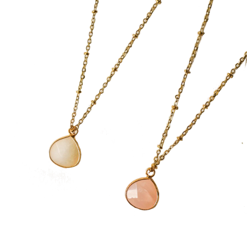 Collier Mila plaqué or -Divine Opale