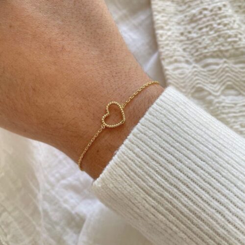 Bracelet Enola - Divine Opale - coeur torsadé