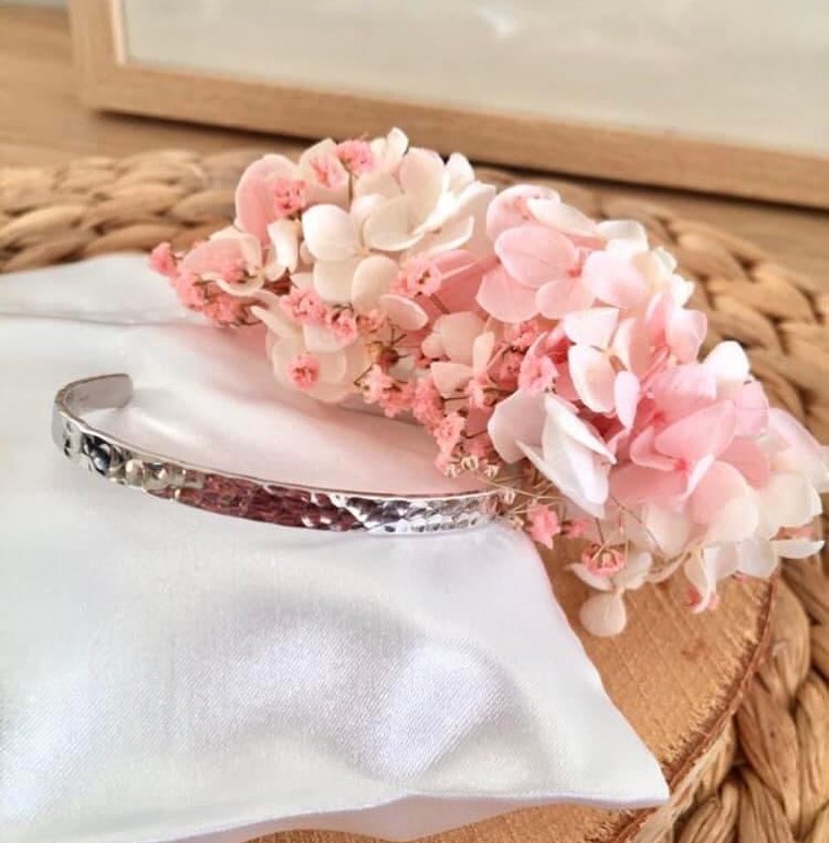 Jonc Flavia argent 925 - Divine Opale